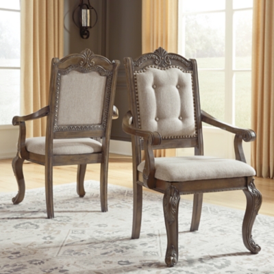 Ashley furniture high online back chairs