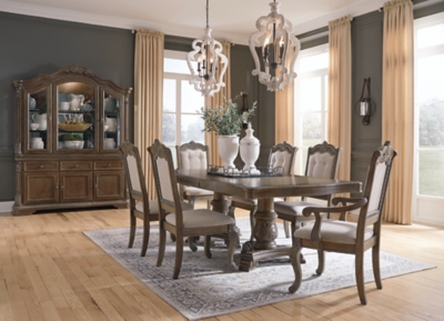 Charmond Dining Table and 6 Chairs with Storage Set | Ashley Furniture ...