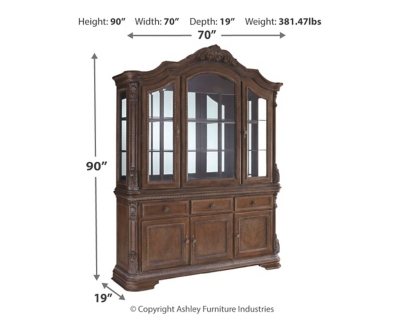 12++ Ashley furniture charmond dining room china information