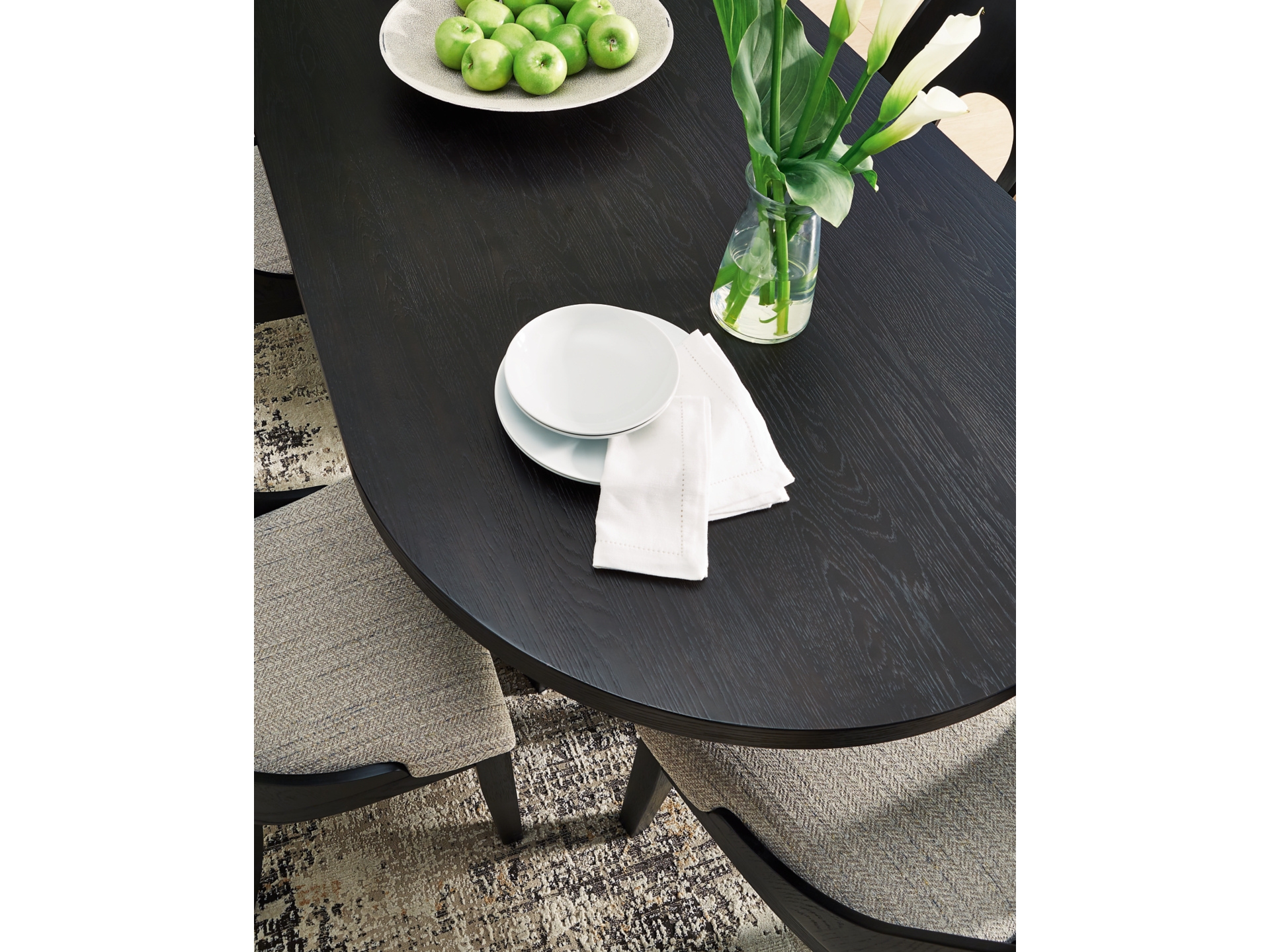 Image 1 of Rowanbeck Dining Table and 4 Chairs 