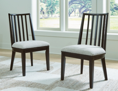 D841-01 Galliden Dining Chair (Set of 2), Black sku D841-01