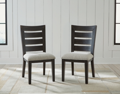 D841-03 Galliden Dining Chair (Set of 2), Black sku D841-03