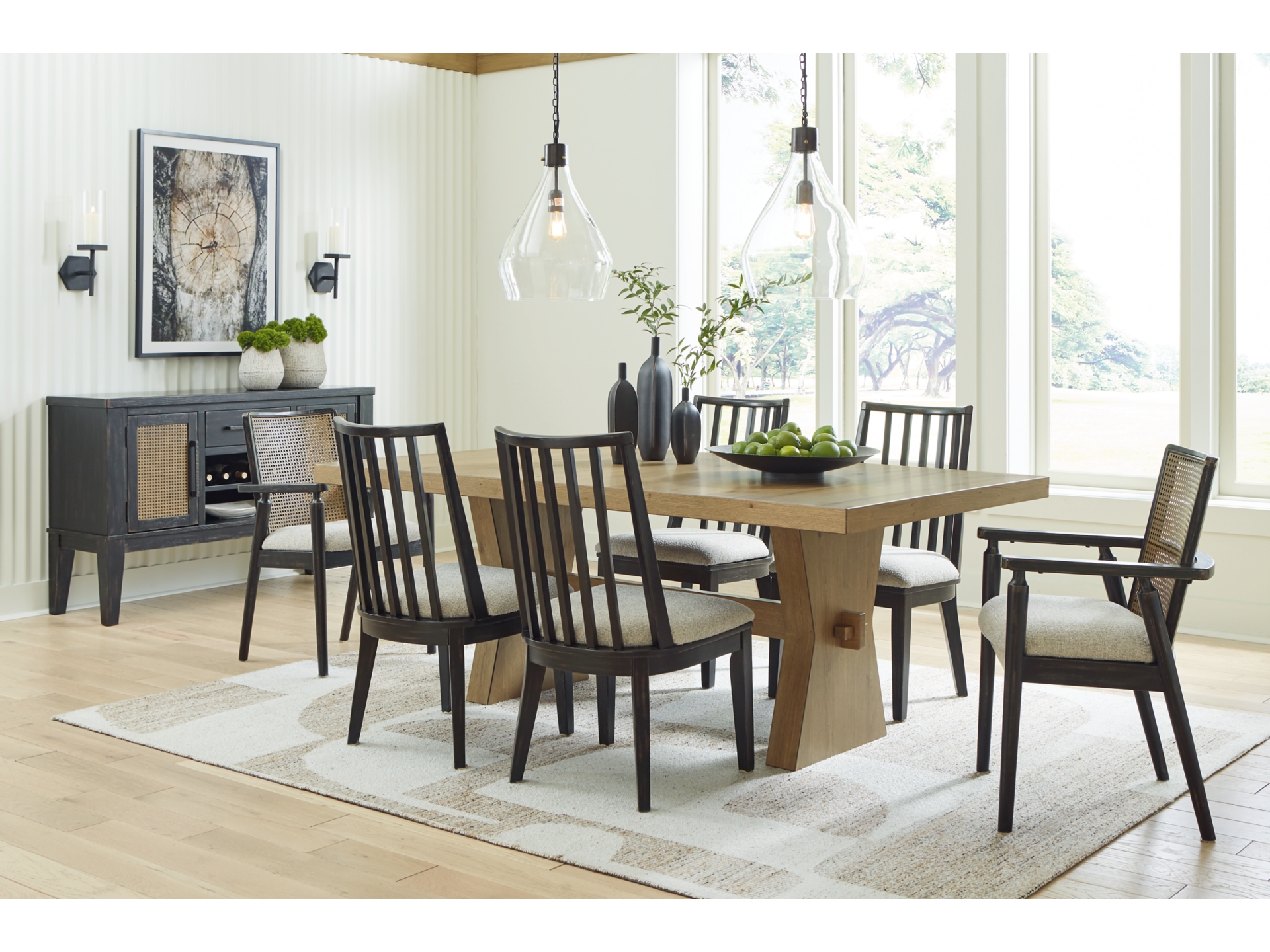 Galliden Dining Table and 6 Chairs 