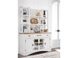 Baxton Studio Kitchen Cabinet with Hutch | Ashley
