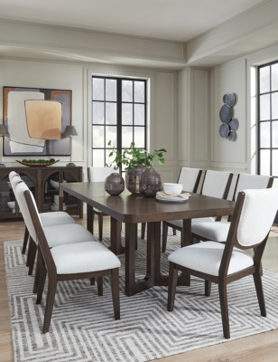 Breckington Dining Table and 8 Next-Gen Nuvella™ Performance