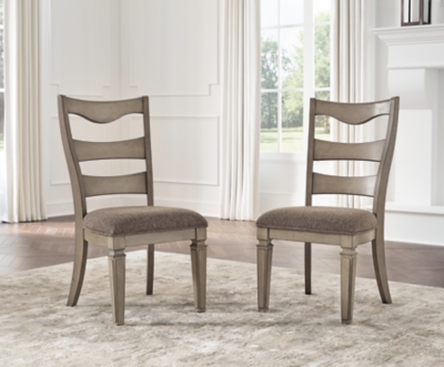 Lexorne Dining Side Chair (Set of 2), Gray