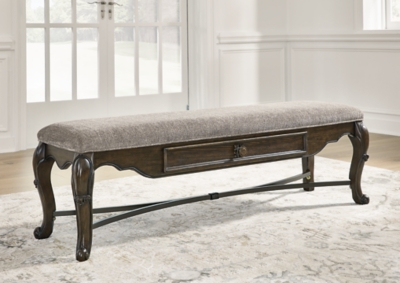 Maylee 63 Dining Bench, Dark Brown