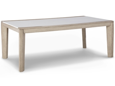 Wendora Dining Table, Bisque/White, Wood