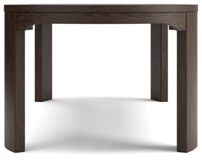 Underside/edge of table showing leg and apron details