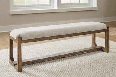 Cabalynn 63 Dining Bench, Oatmeal/Light Brown