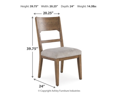 Cabalynn Dining Chair Dimensions