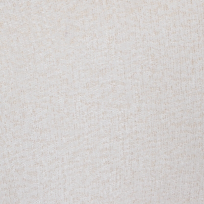 Front view of a white upholstered bar stool with wooden legs