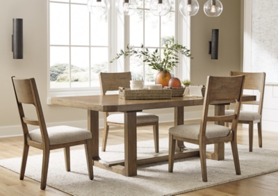 APG-D97435-5P Cabalynn Dining Table and 4 Chairs, Light Brown sku APG-D97435-5P