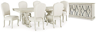 Arlendyne Dining Table and 6 Chairs with Storage, , large