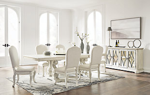 Arlendyne Dining Table and 6 Chairs with Storage, , rollover