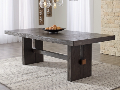 D984-45 Burkhaus Dining Extension Table, Dark Brown, Wood sku D984-45