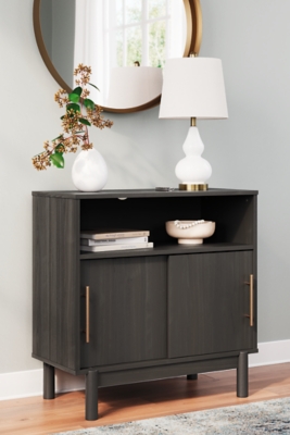 EA1011-140 Brymont 2 Sliding Door Accent Cabinet, Dark Gray sku EA1011-140