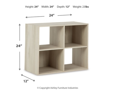 Socalle Four Cube Organizer, Light Natural, large