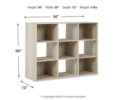 Socalle Nine Cube Organizer, Light Natural, large