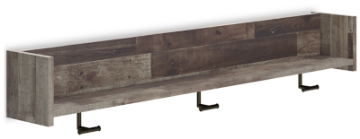 Neilsville Wall Mounted Coat Rack with Shelf, , large