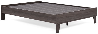 Brymont Full Platform Bed, Dark Gray, large