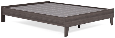 Brymont Queen Platform Bed, Dark Gray, large