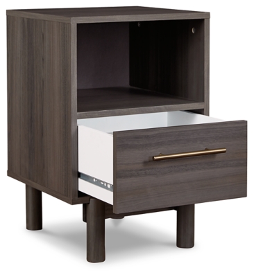 Calverson Nightstand, Dark Gray, large