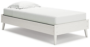 Aprilyn Twin Platform Bed, White, large