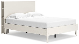 Aprilyn Full Bookcase Bed, White, large
