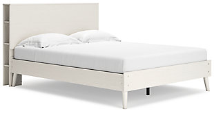 Aprilyn Queen Bookcase Bed, White, large