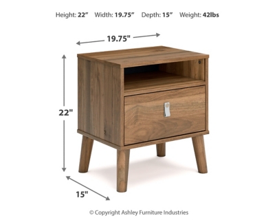 Aprilyn Nightstand, Honey, large