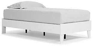 Piperton Twin Platform Bed, White, rollover