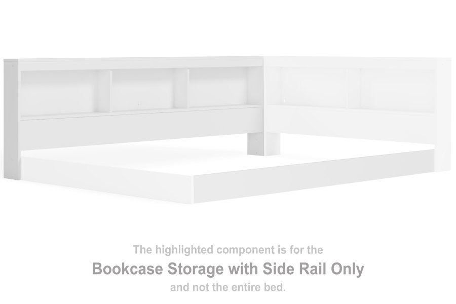 Piperton Bookcase Storage with Side Rail - image 1