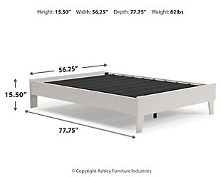 Vaibryn Full Platform Bed, White, large