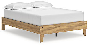 Bermacy Full Platform Bed, Light Brown, large