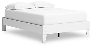 Hallityn Full Platform Bed, White, large