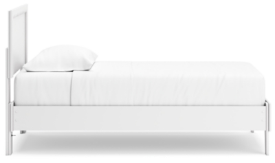 Hallityn Twin Panel Platform Bed, White, large