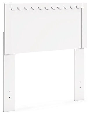 Hallityn Twin Panel Headboard, White, large