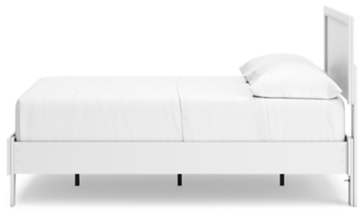 Hallityn Panel Platform Bed, White, large