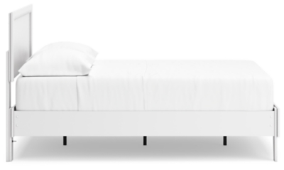 Hallityn Panel Platform Bed, White, large