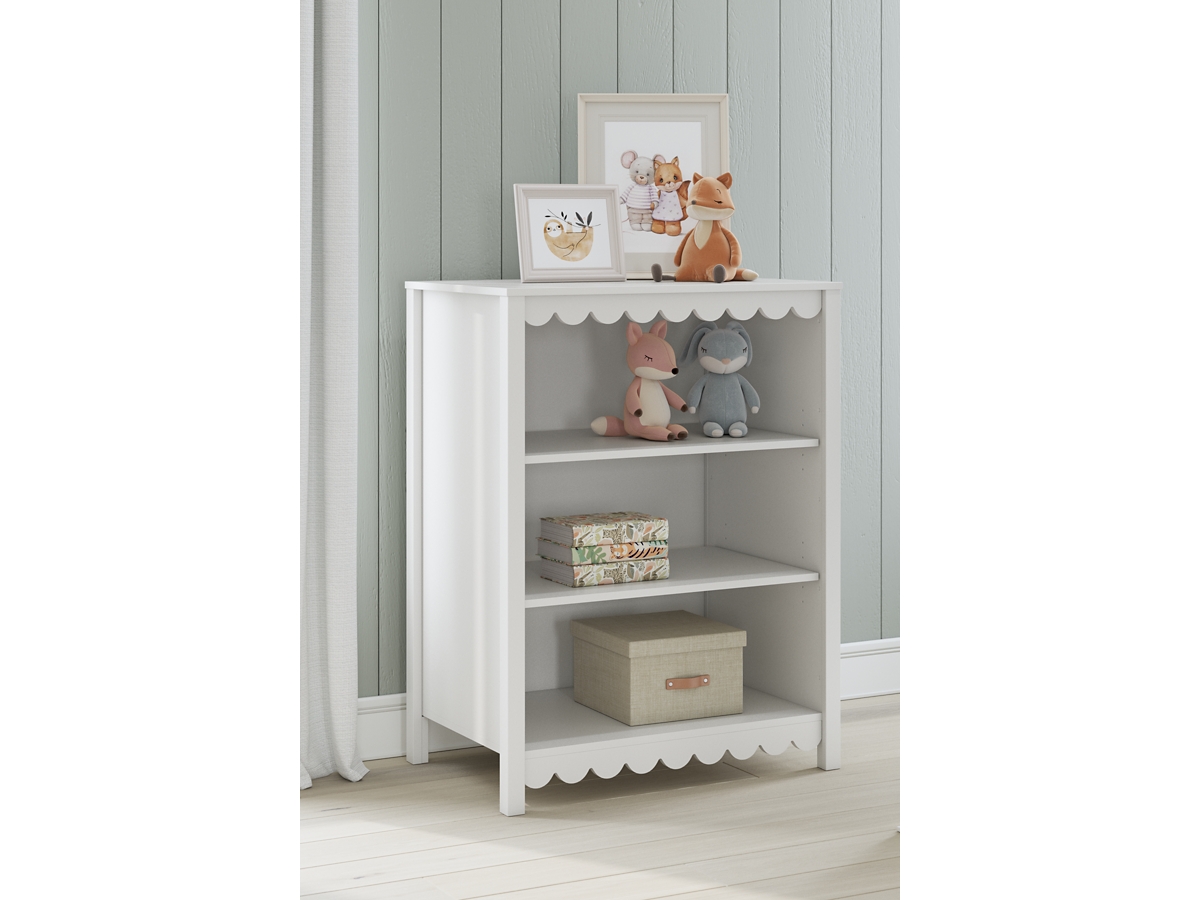 Ashley white bookshelf discount