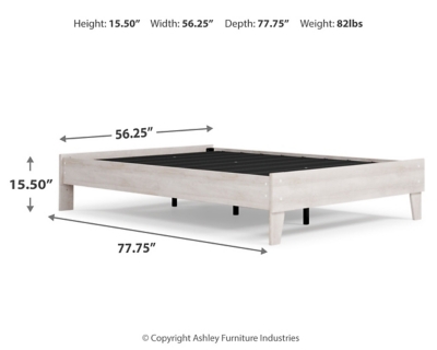 Paxberry Full Platform Bed, Two-tone, large