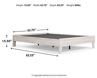 Paxberry Queen Platform Bed, Two-tone, large