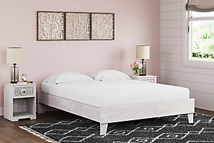 Paxberry Queen Platform Bed, Two-tone, rollover