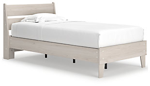 Socalle Twin Panel Platform Bed, Natural, large