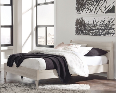 APK-EB1864QB Socalle Queen Panel Platform Bed, Natural sku APK-EB1864QB