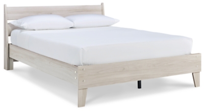 Socalle Queen Panel Platform Bed, Natural, large