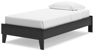 Socalle Twin Platform Bed, Black, large