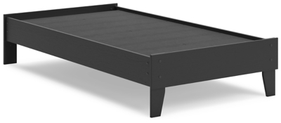 Socalle Twin Platform Bed, Black, large