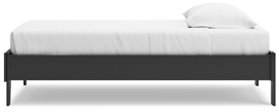 Socalle Twin Platform Bed, Black, large